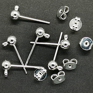 Ear Studs with Loop S/P